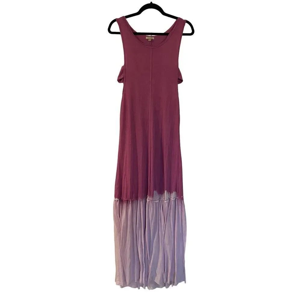 Anthropologie Anama purple maxi print ombré size M